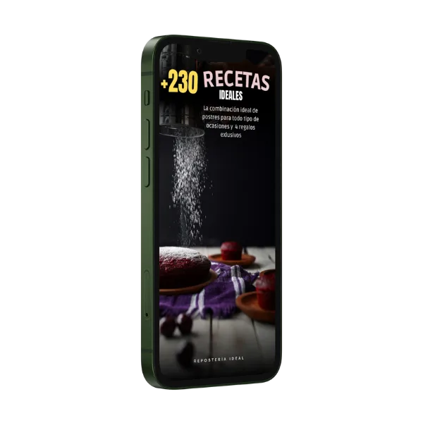 Vista del recetario Combo Ideal en un celular